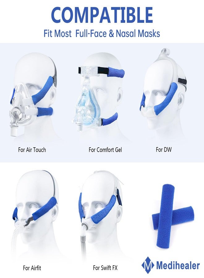 Medihealer 8 Pack CPAP Headgear Strap Covers, Universal and Reusable CPAP Strap Covers, Soft-Fleece Strap Pads for Reduce Red Marks, Great Value Kit Supplies by Medihealer - Image 3